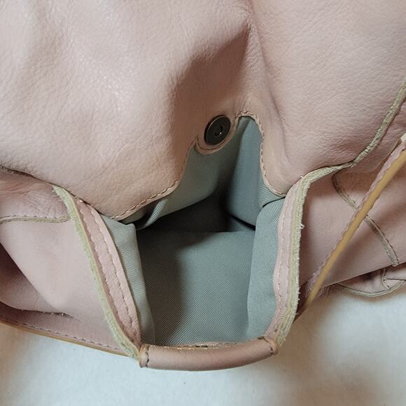 American Leather Co 100% Leather Shoulder Purse Handbag Hobo Austin Triple Entry - Picture 13 of 16